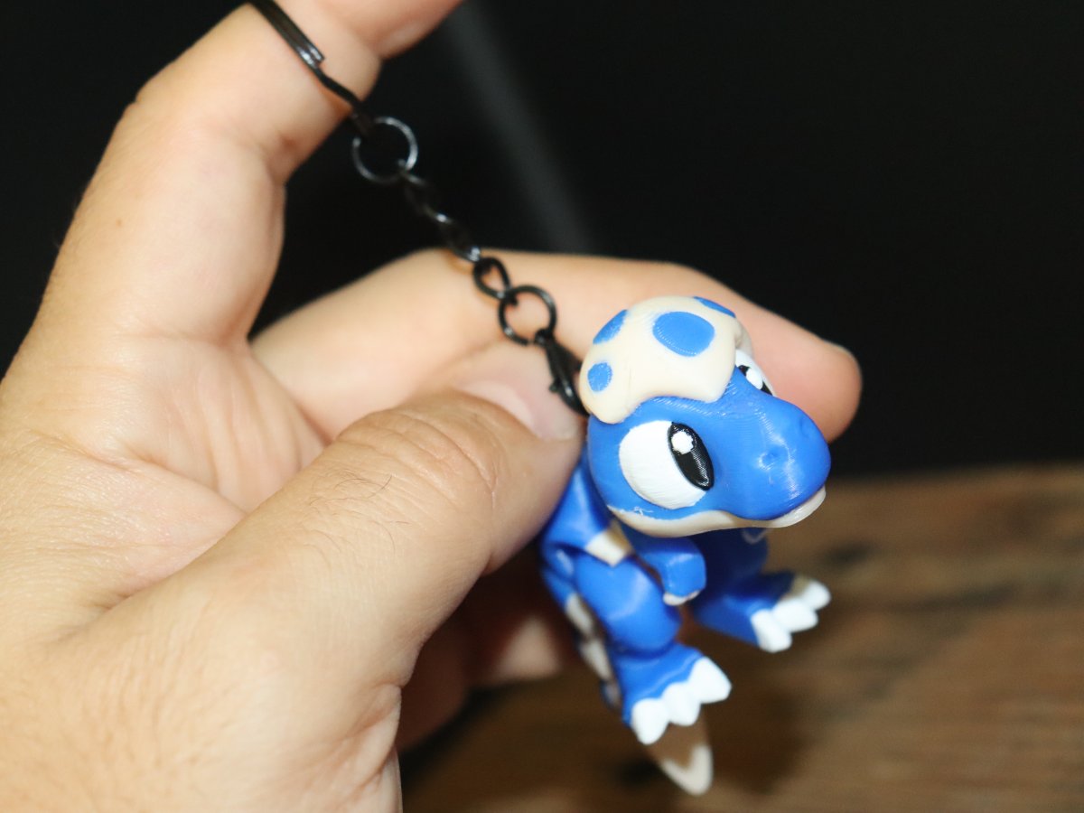 BabyDino T-Rex Blau Schlüsselanhänger