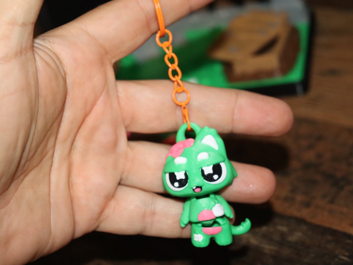 Zombie-Katze (Schlüsselanhänger)