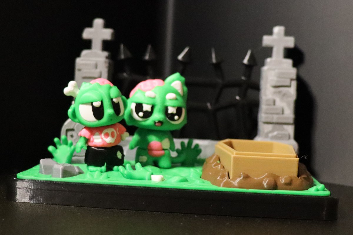 Wunderwelt – Zombie Friedhof mit Katze