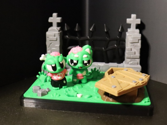 Zombie Set Friedhof mit Zombie & Katze (inkl. Geschenk)