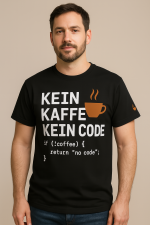 T-Shirt „Kein Kaffee – Kein Code